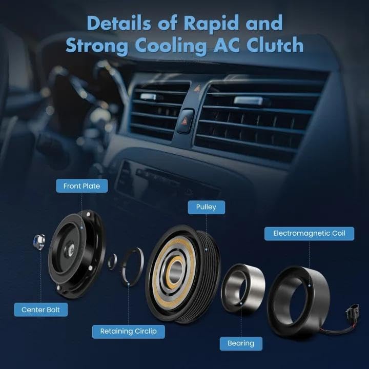A/C Compressor Clutch Compatible with 2018-2020 Ford F-150 5.0L