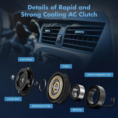 A/C Compressor Clutch Compatible with 2018-2020 Ford F-150 5.0L