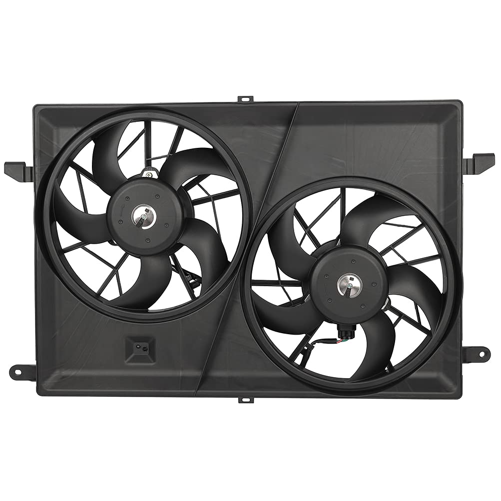 Radiator Cooling Fan Assembly Compatible with 2008-2017 for Buick Enclave/2007-2017 for GMC Acadia/2007-2010 for Saturn Outlook,Replace 621-390,621930,FA70469,1581657,CF12045,GM3115219