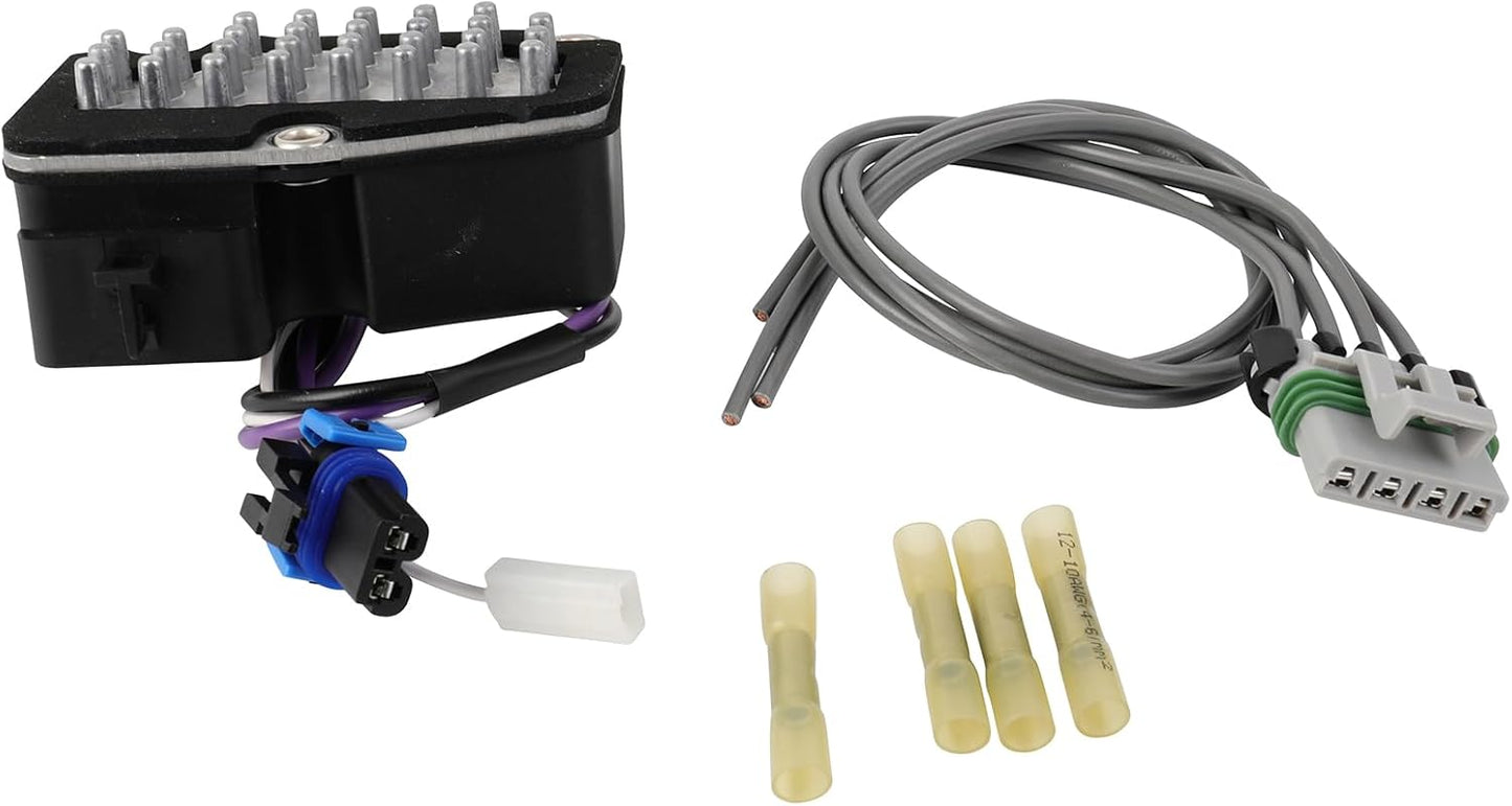 AC Blower Motor Resistor Fit for 1998-2002 for Chevy Blazer/1998-2002 for GMC Jimmy/1998-2001 for Oldsmobile Bravada HVAC Heater Blower Resistor Control Module 973-551, 52474437, 973551