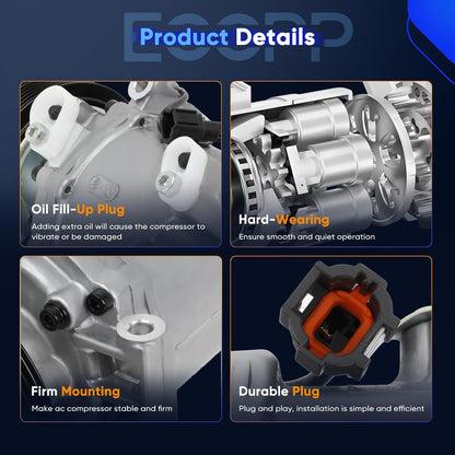 A/C Compressor with Clutch for Nissan Frontier