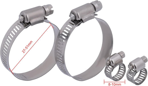 Replacement 2617 Radiator Hose Clamp (8-10mm / 30-50mm) for 2003-2006 Mitsubishi Outlander 2.4L - KUDUPARTS
