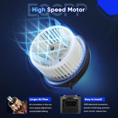 HVAC AC Heater Blower Motor for Cadillac AC w/Fan Cage fit for 2002-2005 for Buick Lesabre /2002-2005 for Cadillac Deville /2002-2004 for Cadillac Seville /2002-2003 for Olds Aurora