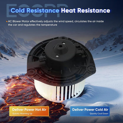 HVAC AC Heater Blower Motor for Cadillac AC w/Fan Cage fit for 2002-2005 for Buick Lesabre /2002-2005 for Cadillac Deville /2002-2004 for Cadillac Seville /2002-2003 for Olds Aurora