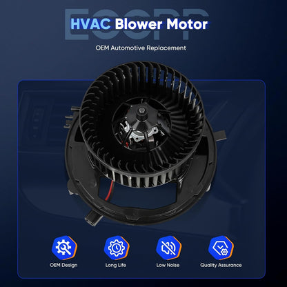 AC Blower Motor Fit for Audi & Volkswagen VW - A3 2015-2020, Q3 2019-2024, Golf, GTI, Jetta 2015 2016 2017 2018 2019 2020 2021 Volkswagen VW - Replace# 700341 5Q0907521E AC Heater Blower Front