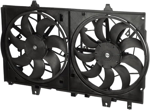 620472 Dual Radiator & Condenser Fan Replacement - Compatible with 2017-2018 Nissan Rogue 2.0L, 2014-2018 Rogue 2.5L, 2015-2017 X-Trail 2.5L - KUDUPARTS