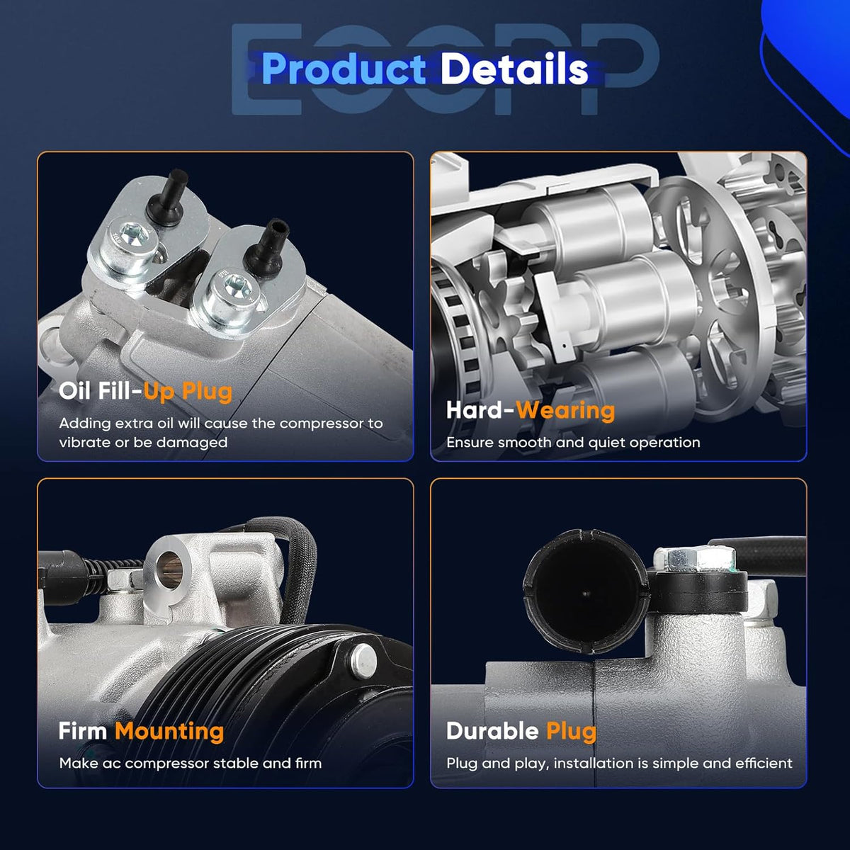 A/C Compressor with Clutch for BMW Z4 2.5L/3.0L (2003-2005) – Rapid Cooling - KUDUPARTS