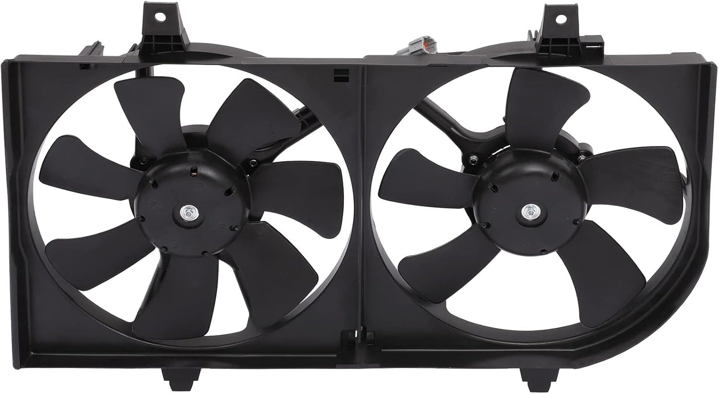 Radiator Cooling Fan Assembly Compatible with 2000-2001 for Nissan Sentra,Engine Cooling Fan Automotive Replacement 620730,674-59684,NI3115123,620-424,620424,214814Z320,214814Z322
