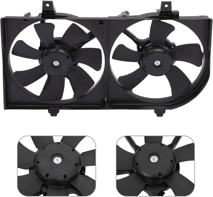 Radiator Cooling Fan Assembly Compatible with 2000-2001 for Nissan Sentra,Engine Cooling Fan Automotive Replacement 620730,674-59684,NI3115123,620-424,620424,214814Z320,214814Z322