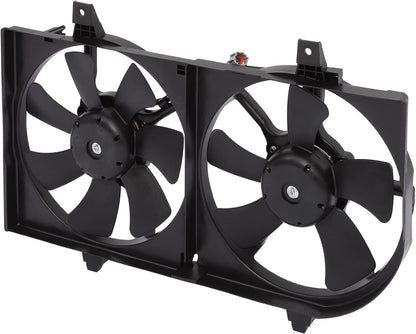 Radiator Cooling Fan Assembly Compatible with 2000-2001 for Nissan Sentra,Engine Cooling Fan Automotive Replacement 620730,674-59684,NI3115123,620-424,620424,214814Z320,214814Z322