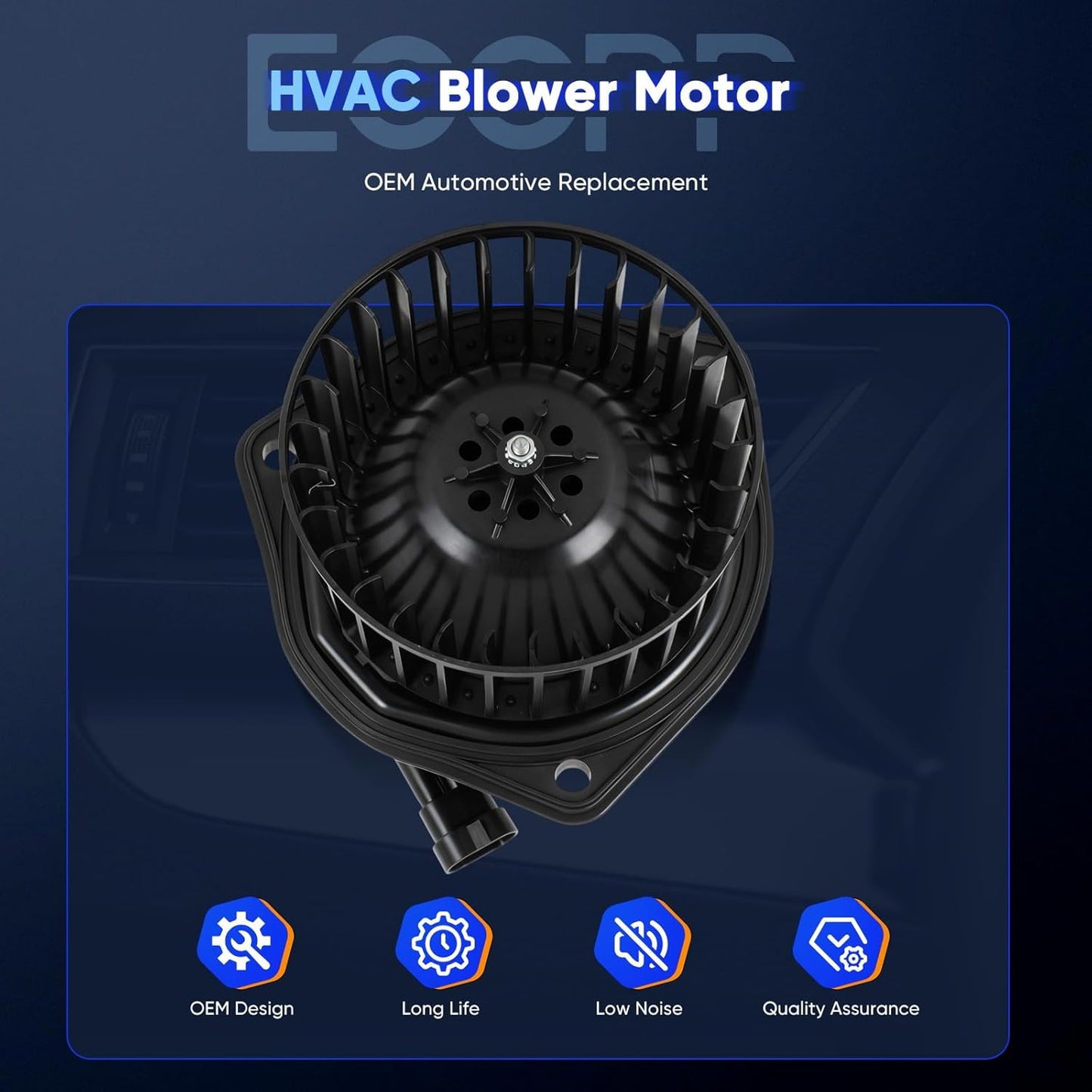 700081 AC Blower Motor Fit 1997-1999 Oldsmobile Cutlass, Cutlass Base Sedan 1997 1998/1999 GL Sedan/97 98 99 Oldsmobile GLS Sedan 3.1L AC Blower Motor Automotive Replacement 700081,PM3340,158683