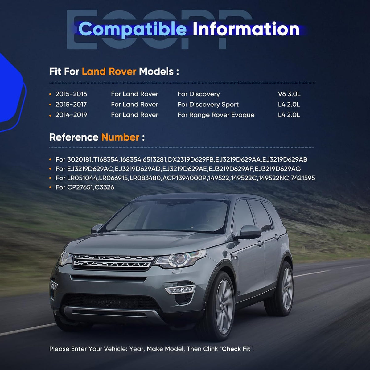 Land Rover Discovery Sport 2.0L AC Compressor with Clutch (2015-2017) – Fast Cooling - KUDUPARTS