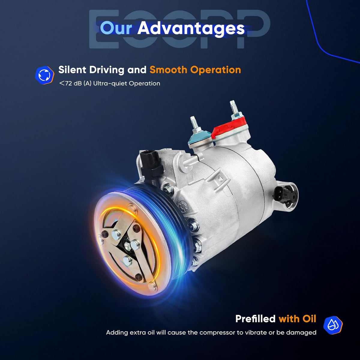 Land Rover Discovery Sport 2.0L AC Compressor with Clutch (2015-2017) – Fast Cooling - KUDUPARTS