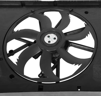 Radiator Cooling Fan Assembly Compatible with 2020-2022 Toyota Highlander Hybrid (LE, Limited, Platinum, XLE) - Engine Cooling Fan Replacement 624980