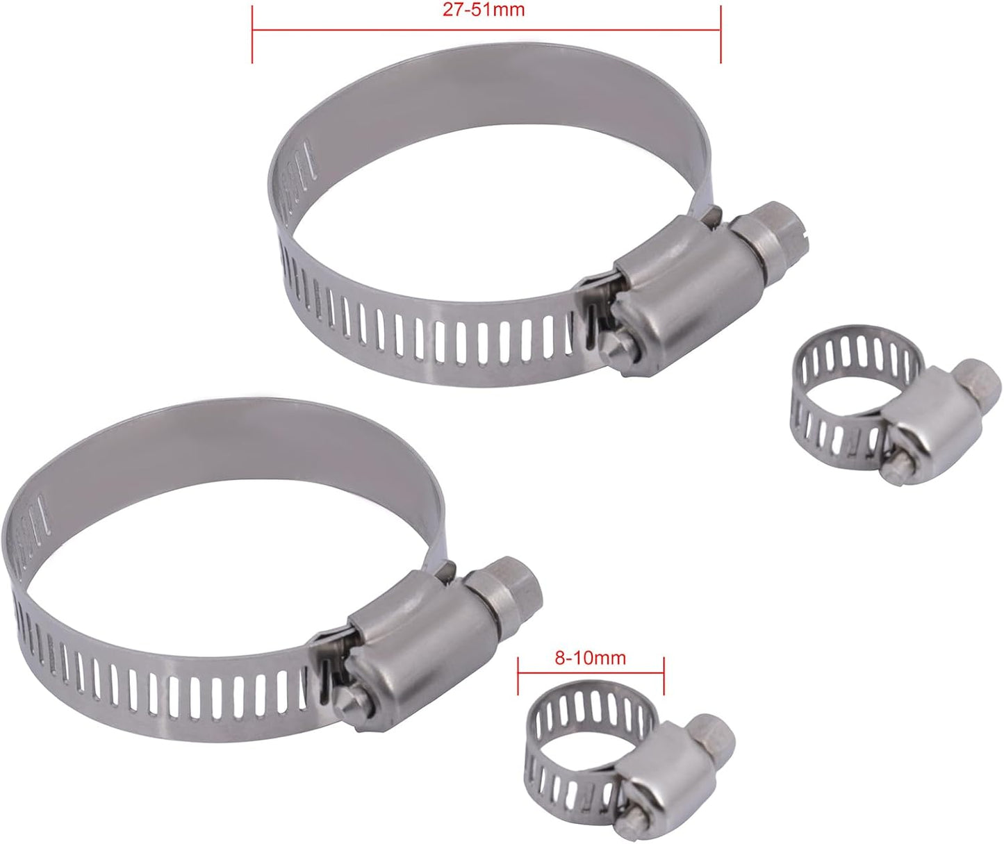 Replacement 2988 Radiator 8MM-10MM,30MM-50MM Hose Clamp fit for 2007-2018 for Nissan for Altima 2.5L 2007-2018 for Nissan for Altima 3.5L 2009-2014 2016-2019 for Nissan for Maxima 3.5L