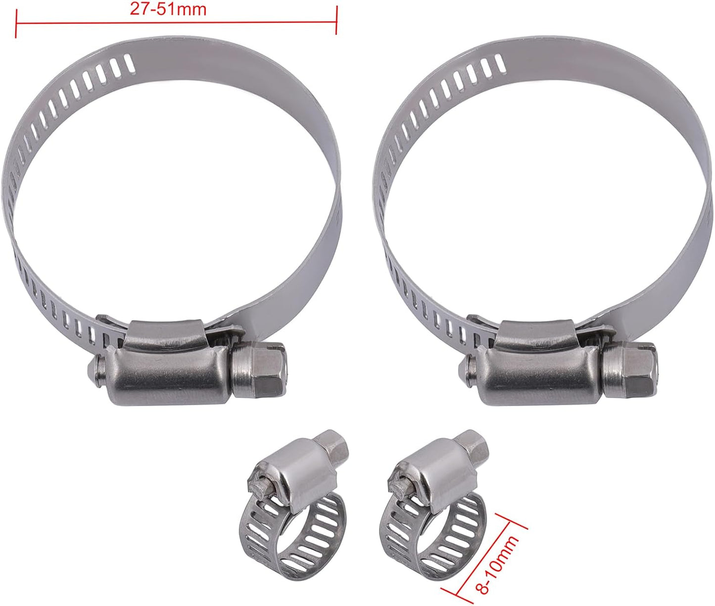 Replacement 2988 Radiator 8MM-10MM,30MM-50MM Hose Clamp fit for 2007-2018 for Nissan for Altima 2.5L 2007-2018 for Nissan for Altima 3.5L 2009-2014 2016-2019 for Nissan for Maxima 3.5L