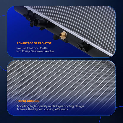 2303 Radiator for 1999-2003 Mazda Protege: 1.6L (1999-2000), 1.8L (2001-2003), 2.0L (2002-2003) & Protege5 2.0L