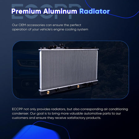 2303 Radiator for 1999-2003 Mazda Protege: 1.6L (1999-2000), 1.8L (2001-2003), 2.0L (2002-2003) & Protege5 2.0L - KUDUPARTS