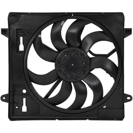 Radiator Cooling Fan Assembly Compatible with 2012-2017 for Jeep Wrangler,Replace 624080,6010277,76366,621-601,68143894AB,CF13078,68143894AA,68143894AB,621601,CH3115188 - KUDUPARTS
