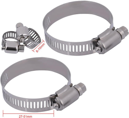 Replacement 2303 Radiator 8MM-10MM,30MM-50MM Hose Clamp fit for 1999-2003 for Mazda for Protege 1.6L 1999-2000 for Mazda for Protege 1.8L 2001-2003 for Mazda for Protege 2.0L