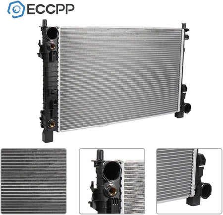 Radiator Compatible with Mercedes-Benz C230 1.8L (2003-2005), C230 2.3L (2002), C230 2.5L (2006-2009), C240 2.6L (2001-2005) - KUDUPARTS