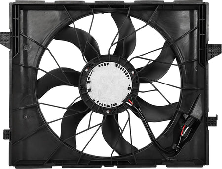 Cooling Fan Assembly A/C Condenser Fit for 2011-2013 Dodge Durango & Jeep Grand Cherokee (Replaces 3893, CN3893PFXC, 55038003AE/AF/AG, CH3030242) - KUDUPARTS