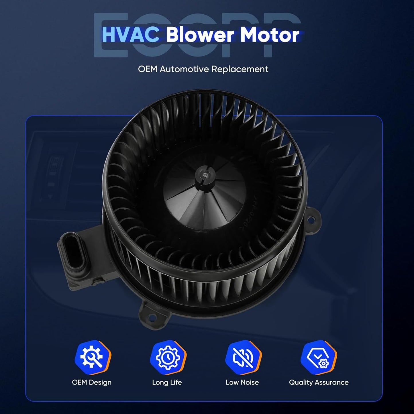 HVAC Blower Motor with Fan Cage – A/C Heater Assembly Replacement Compatible with 2017–2019 Mitsubishi Outlander & Outlander Sport
