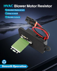 Heater Blower Motor Resistor & Regulator Compatible with 2002-2006 Cadillac Escalade, 1999-2007 GMC Sierra 1500, 2000-2006 Yukon XL 2500 | OE #89019089, 1581087, 89018597, RU-371, 15862656 - KUDUPARTS