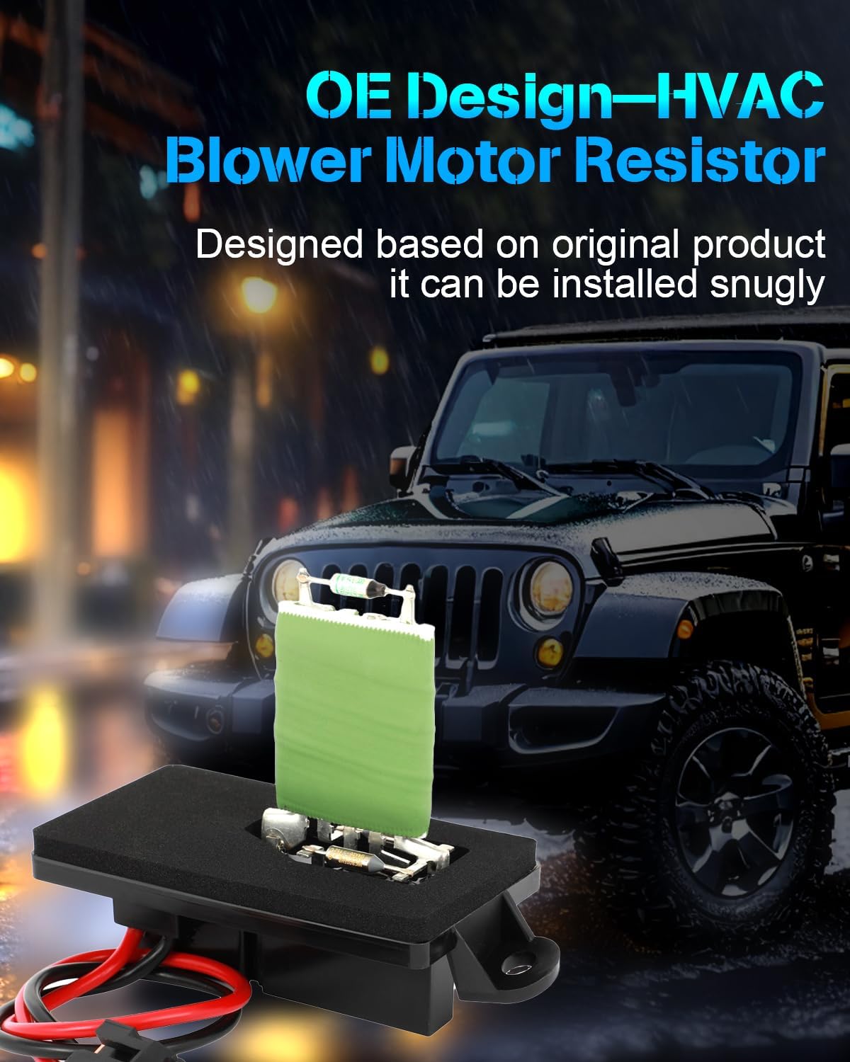 Heater Blower Motor Resistor & Regulator Compatible with 2002-2006 Cadillac Escalade, 1999-2007 GMC Sierra 1500, 2000-2006 Yukon XL 2500 | OE #89019089, 1581087, 89018597, RU-371, 15862656