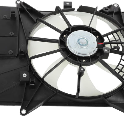 Radiator Cooling Fan Assembly Compatible with 2016-2022 Mazda CX-3 – Engine Cooling Fan Replacement 621560, 624030, 621-560, MA3115166, PEHH15025