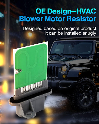 AC Blower Motor Resistor Compatible with 1995-2005 Chevy Cavalier & Pontiac Sunfire – HVAC Heater Blower Resistor Control Module (Replaces RU44, 973-281, 973-002, 973281, 973002, 3A1029, 52476725)