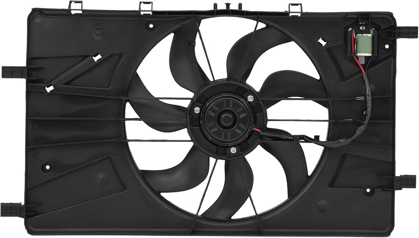 Radiator Cooling Fan Compatible with 2012 Buick Verano & 2011–2016 Chevrolet Cruze