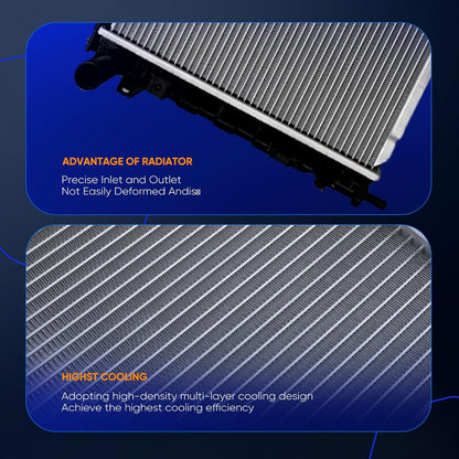 Radiator Compatible with 2005-2007 Chrysler Town & Country 3.3L/3.8L, Dodge Caravan 3.3L, Chrysler Voyager 3.3L