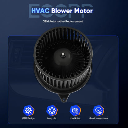 HVAC AC Heater Blower Motor with Fan Cage – Compatible with 2005 Chevrolet Equinox & 2002-2007 Saturn Vue