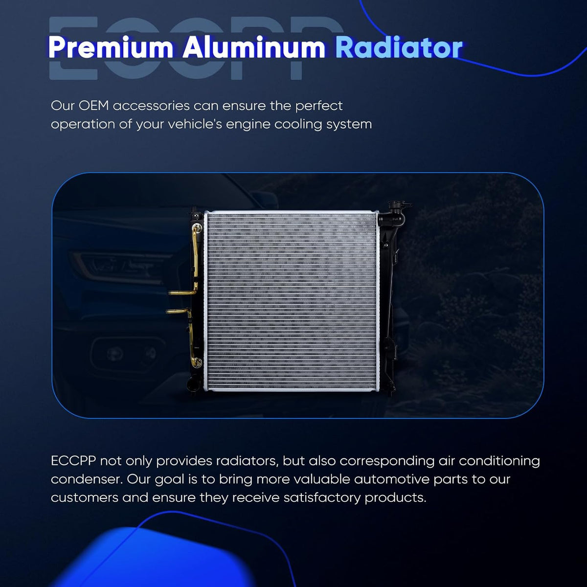 13189 Engine Coolant Radiator Compatible with 2011-2014 Hyundai Sonata 2.0L & 2011-2015 Kia Optima 2.0L – Replaces CU13189, 221-9255, 253103Q600, 253103S700 – Aluminum Radiator - KUDUPARTS