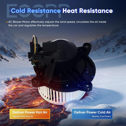 700124 HVAC Blower Motor with Fan Cage – Compatible with 2001–2005 Chrysler PT Cruiser, Replaces 5017666AB