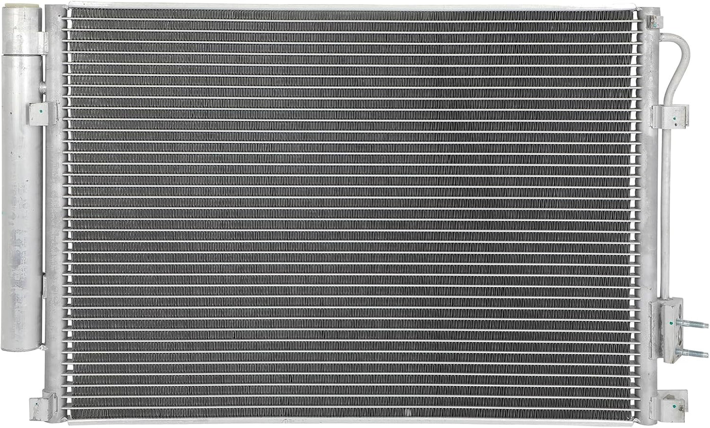AC Condenser Compatible with 2012-2017 Hyundai Accent GL/GLS/L Sedan 4-Door, Radiator Cooling Fan Assembly, Replacement 4438, 976061W000, 976061W001