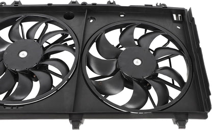 Air Conditioning A/C Condenser & Cooling Fan Assembly Compatible with 2018-2020 Mitsubishi Eclipse Cross – Replaces MI3115157, 1355A449PFM, 1355A449