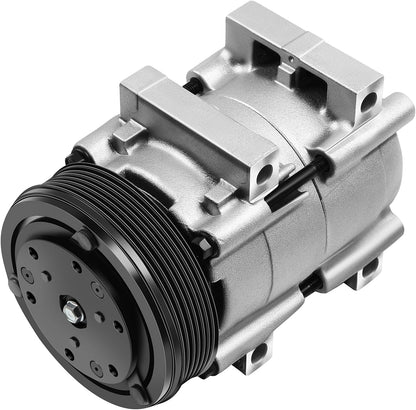 Ford Bronco, E-150/250/350 Econoline, F-150/250/350, F59, Windstar & Lincoln Continental AC Compressor with Clutch (1990-1998)