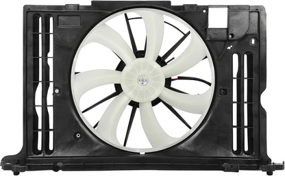 Radiator Cooling Fan Assembly Compatible with 2009-2010 Pontiac Vibe, 2009-2013 Toyota Corolla, 2009-2014 Toyota Matrix – Replaces 621-363, 622130, FA70779, 163610T040, 88975763, TO3115166