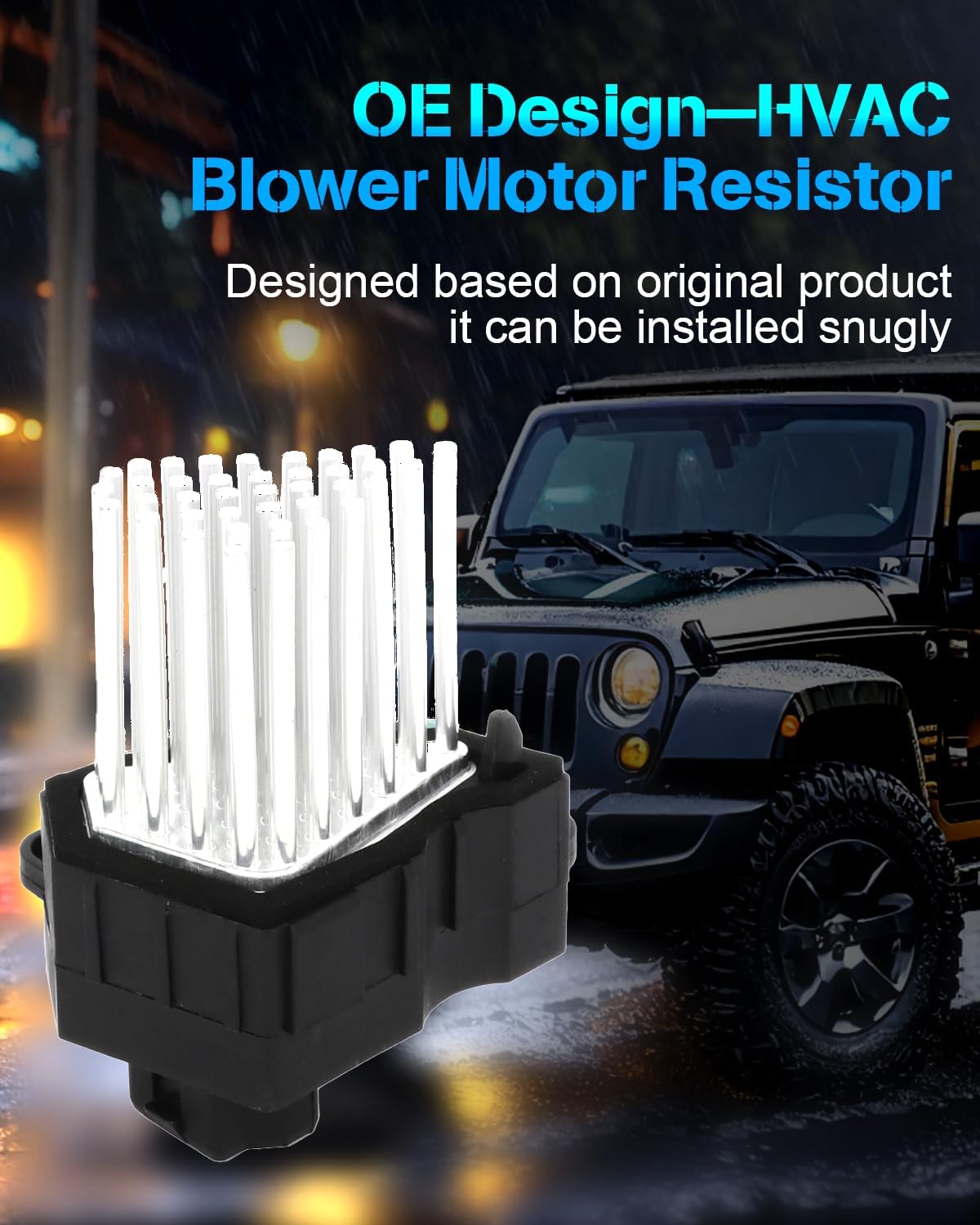 Heater Blower Motor Fan Resistor – A/C Replacement Part for BMW 323Ci (2000), 323i (1999-2000), 325Ci (2001-2006), 325i & 325xi (2001-2005) - KUDUPARTS