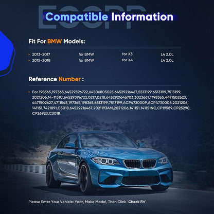 BMW X3 X4 2.0L A/C Compressor with Clutch | Fast Cooling | 2013-2017
