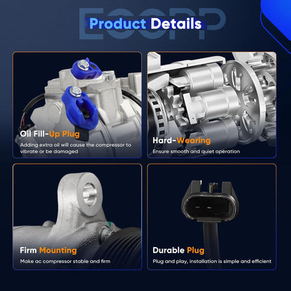 BMW X3 X4 2.0L A/C Compressor with Clutch | Fast Cooling | 2013-2017