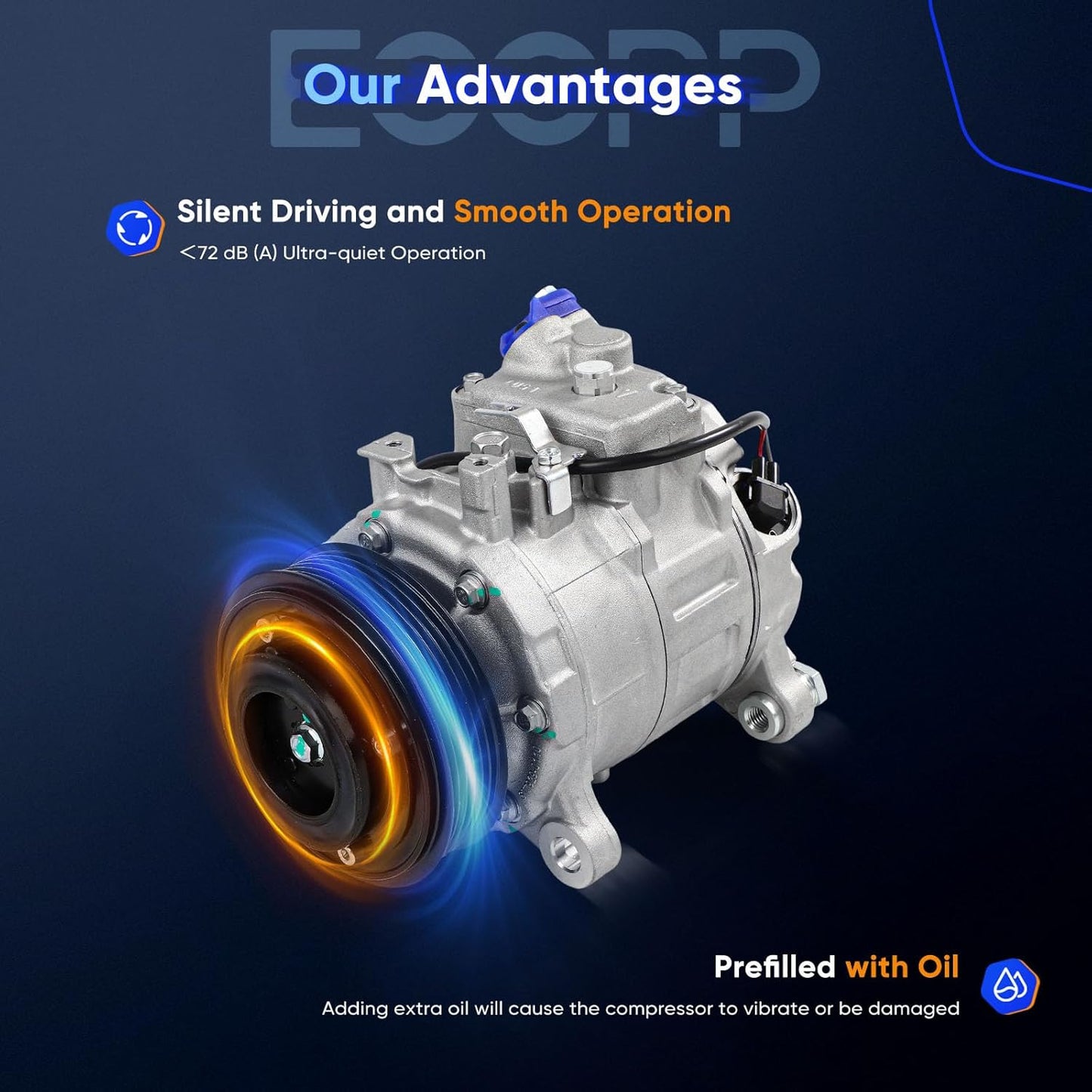 BMW X3 X4 2.0L A/C Compressor with Clutch | Fast Cooling | 2013-2017
