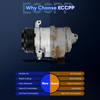 A/C Compressor with Clutch – Compatible with Cadillac CTS 2005-2007 (2.8L, 3.6L)
