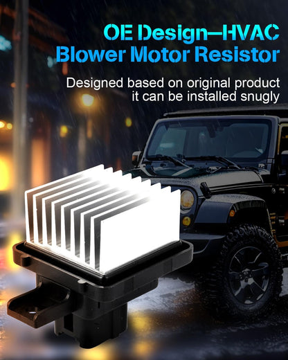 AC Blower Motor Resistor Compatible with 2018-2019 Mitsubishi Eclipse Cross, 2014-2019 Outlander, 2014-2019 Outlander Sport – HVAC Heater Blower Resistor Control Module RU890