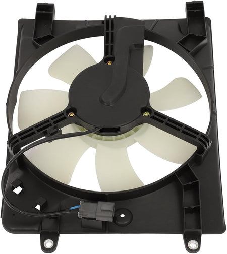 Air Conditioning A/C Condenser Compatible with Honda Civic 2006-2011 – Replaces 611520, 386155LAA01, 38611RMXA51, 386165LAA01, 38615R5AA01 – Cooling Fan Assembly - KUDUPARTS