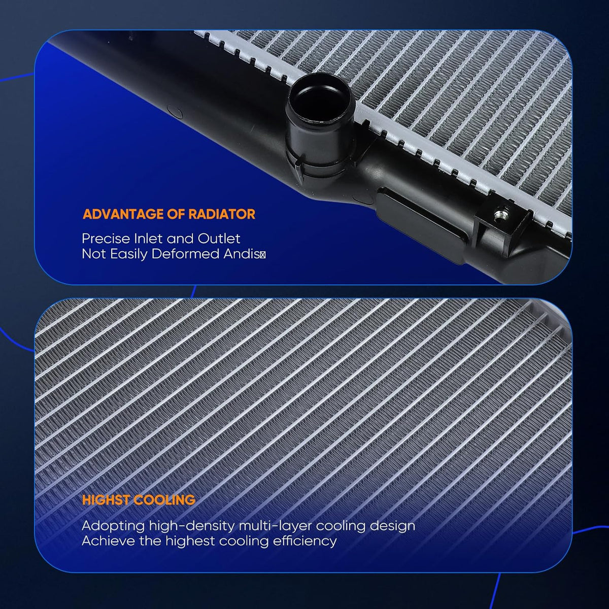 2956 Radiator Compatible with Acura MDX 3.5L 2003-2006 & Honda Pilot 3.5L 2005-2008 - KUDUPARTS