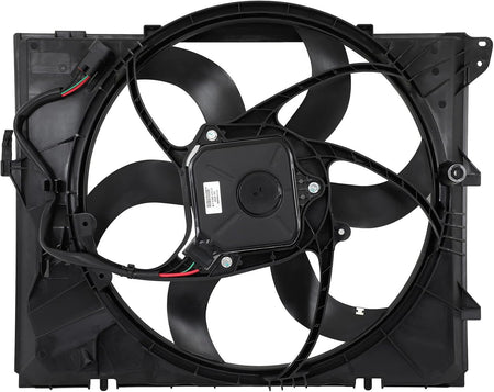 Radiator Cooling Fan Assembly Compatible with 2008-2013 128i, 2006 325i/325xi, 2007-2013 328i – Replaces 622980, 622990, 2811867, 6010025, 76281, 76291 - KUDUPARTS