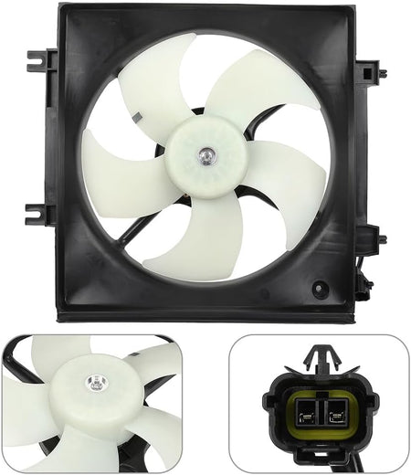 A/C Condenser Cooling Fan Assembly Compatible with 2009-2013 Subaru Forester & 2008-2011 Impreza - KUDUPARTS